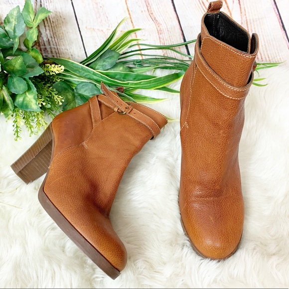J. Crew Shoes - J Crew Emmett Brown Heeled Ankle Boots